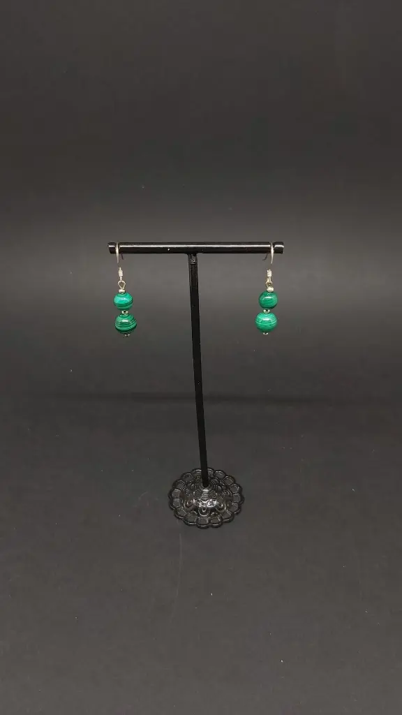 #EL.BO.BP.DP Boucles 2 perles MAlachite.webp