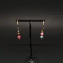 #EL.BO.BP.DP Pendantes 2 perles Tourmaline Or plaqué(2).webp