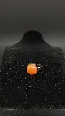 #PU.BA.BCR.16 Agate Rouge, montage en acier inoxydable argenté.webp