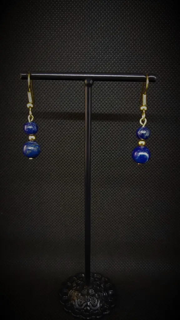 #PU.BO.B2P.6 Lapis Lazuli montage acier inoxydable doré.webp