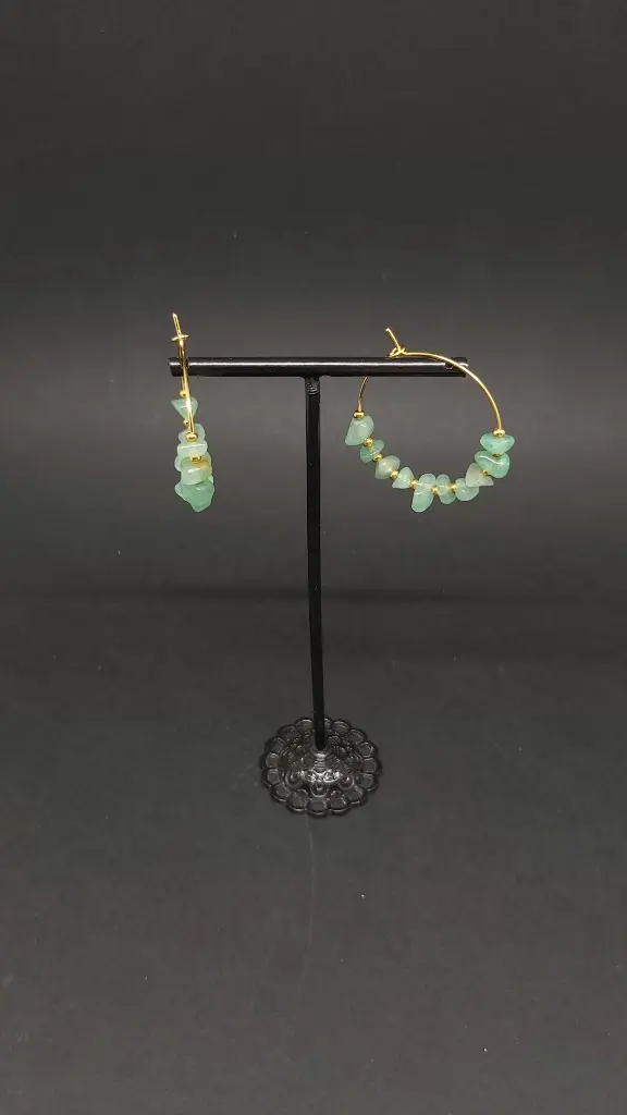 #PU.BO.CC.8 Aventurine, montage acier inoxydable doré (3).webp