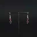 BOEL03.Boucles perles - crochets 2 perles