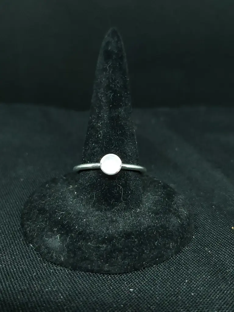 BAEL03.Bague petit cabochon rond