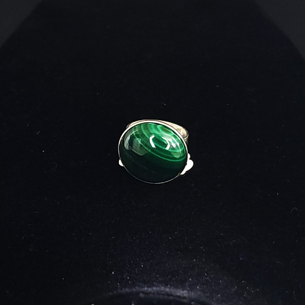 BAPU02.Bague cabochon rond