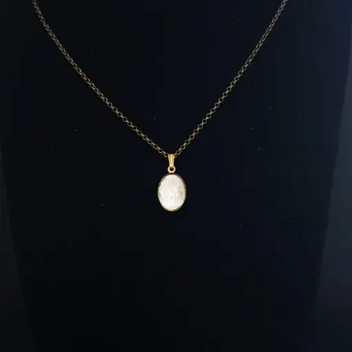 CPU01.Pendentif cabochon 14x10 mm