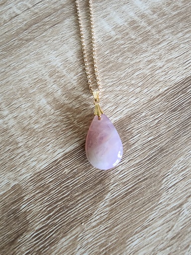 CPU06.2.Pendentif pierre Quartz Rose