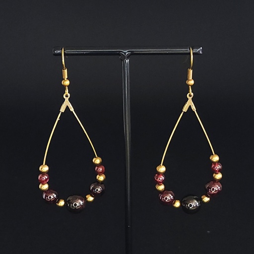 BOET04.Boucles fil à décorer goutte