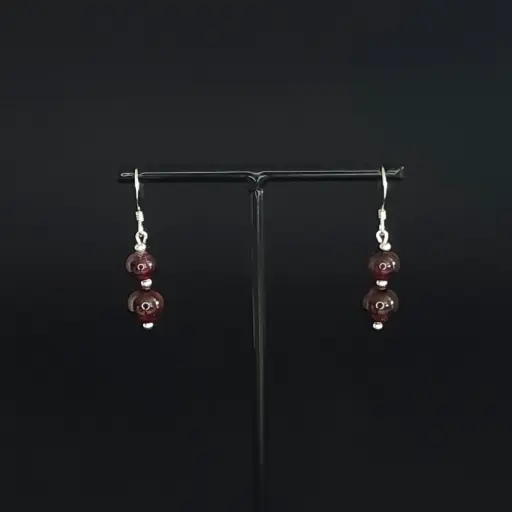 BOEL03.Boucles perles - crochets 2 perles