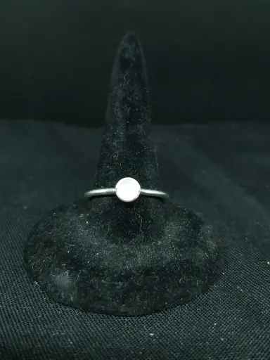 BAEL03.Bague petit cabochon rond